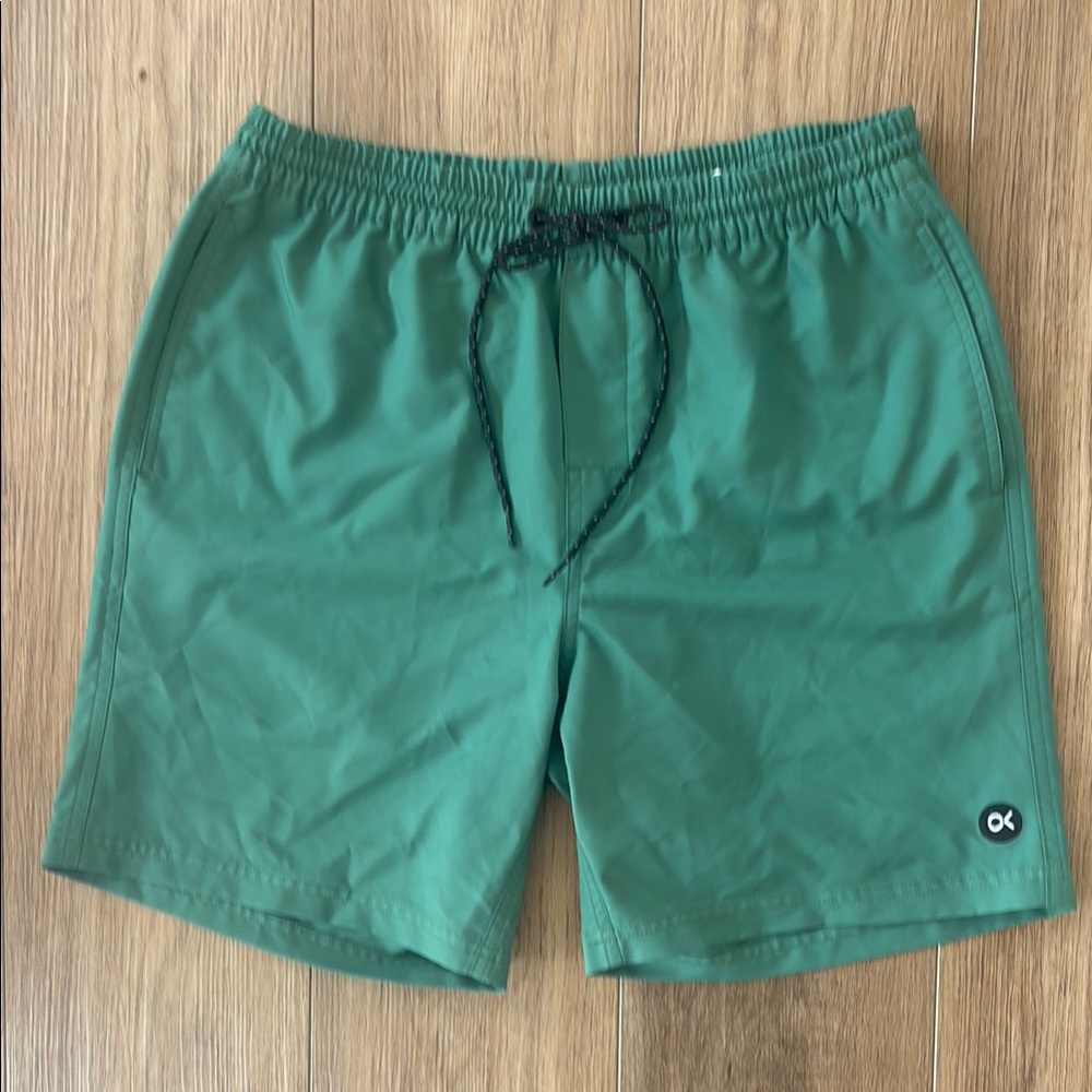 Outerknown Green Swim Trunks Quick-Dry Elastic Wa… - image 1